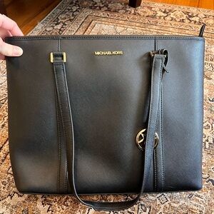Michael Kors Black Leather Tote